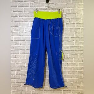 Zumba Fitness Blue and Neon Green Track Pants